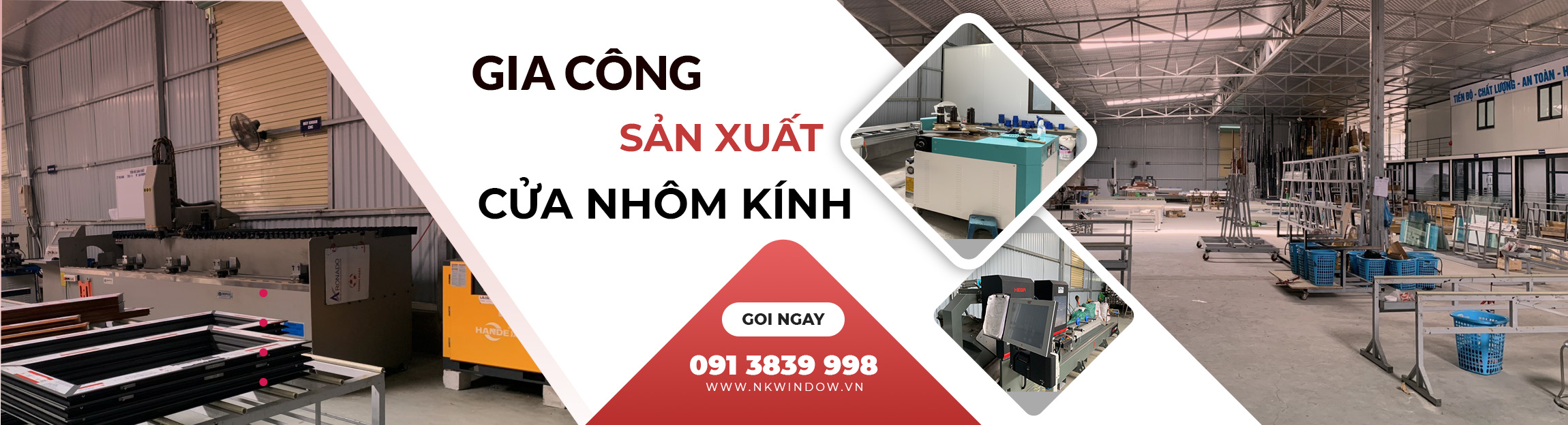 NK Window Gia công cửa nhôm kính các loại